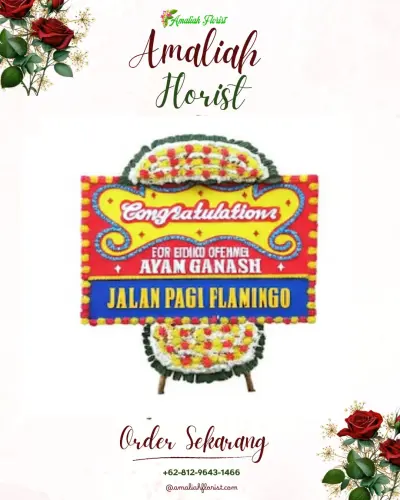 Bunga Papan Congratulation di Malaka Sari
